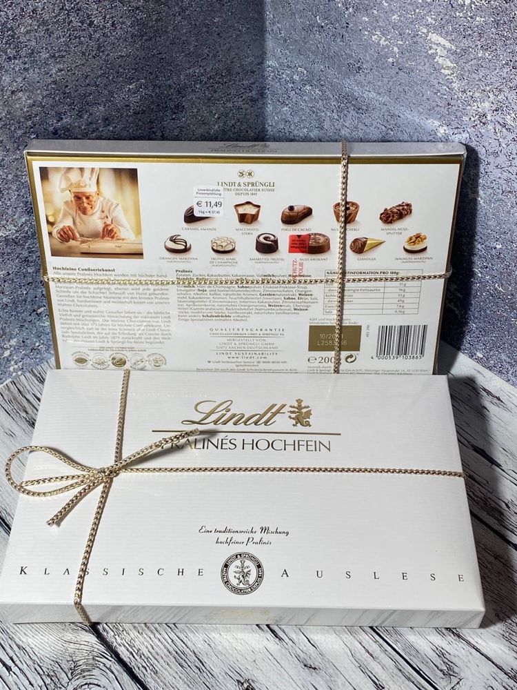 Подарунковий набір цукерок Lindt Вага 200 грам