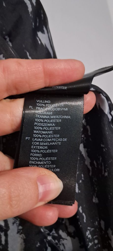 Kamizelka bezrekawnik H&M krotka czarna blyszczaca XS
