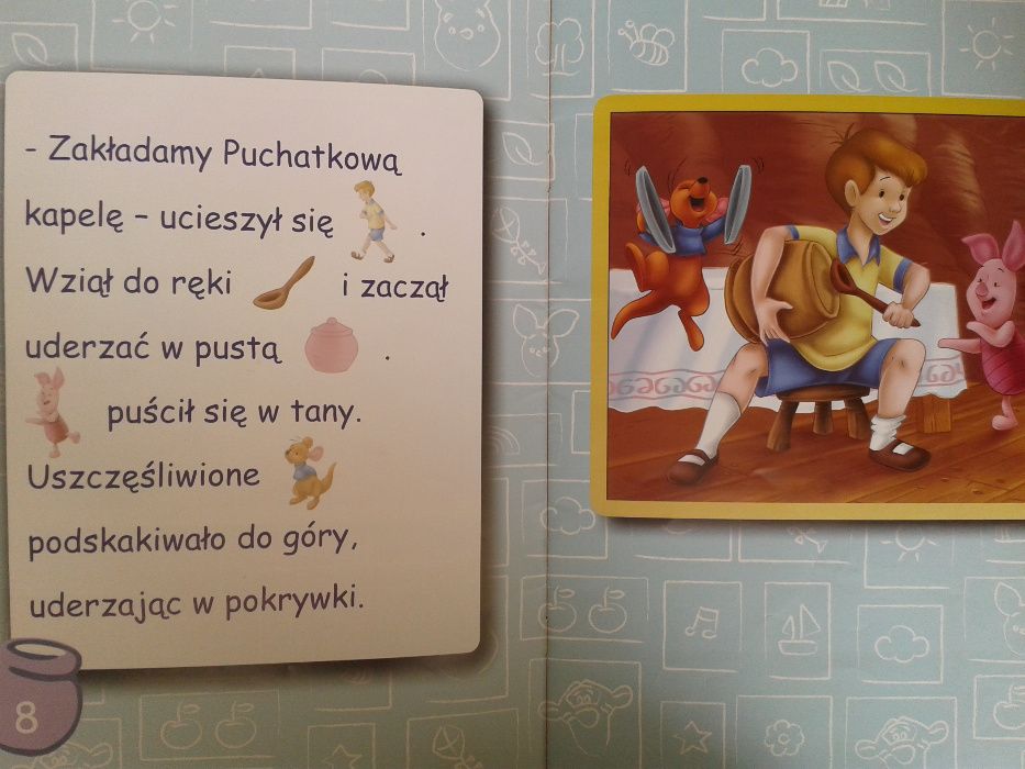 Książeczka bajeczka Kupuś Puchatek książka edukacyjna przedszkolaka
