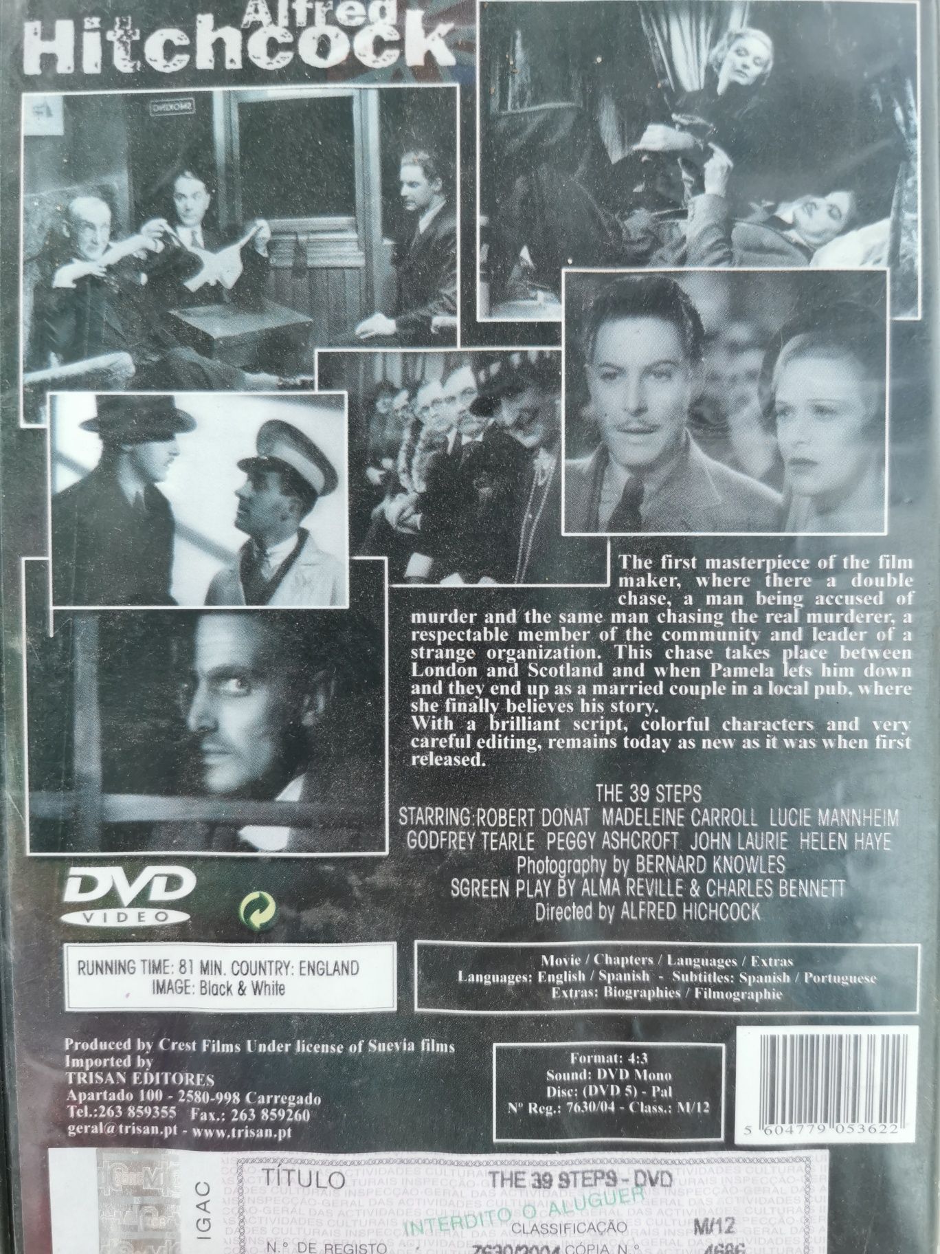 Alfred Hitchcock - The 39 Steps Selado