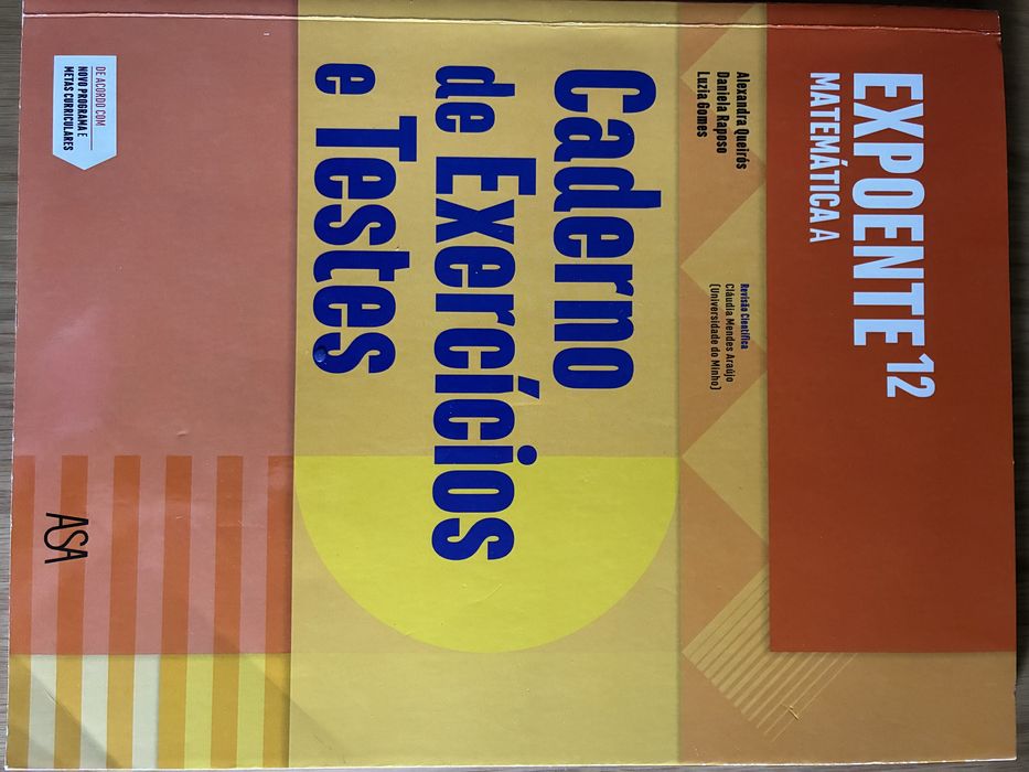 Livro Expoente 11 e 12 Matemática A de Exercícios de Exame novos