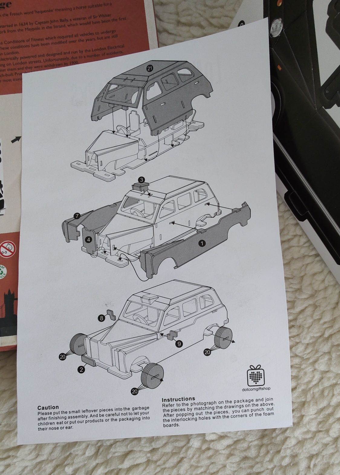 Papierowy model Hackney Carriage z serii Make your own
