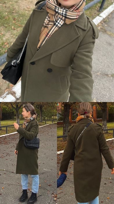 Пальто хаки Коton 34р S XS