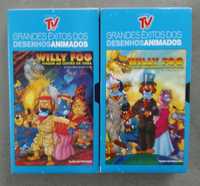Conjunto 2 Cassetes VHS – Willy Fog - Grandes Êxitos Desenhos Animados
