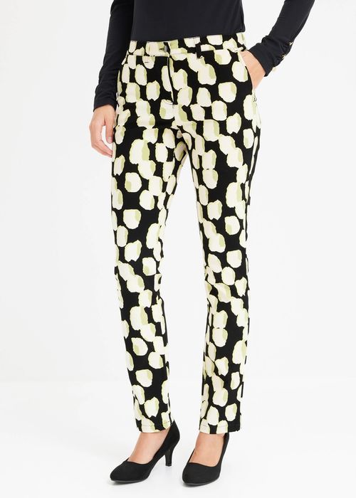 B.P.C spodnie damskie ze stretchem we wzory ^52