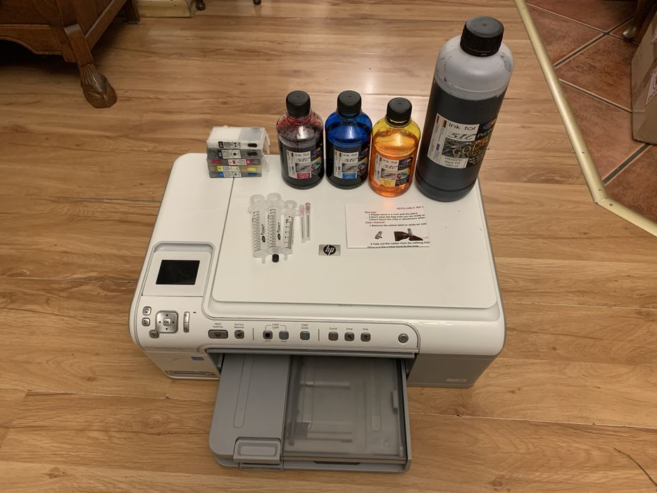 HP Photosmart C5300 – drukarka z tuszami i akcesoriami