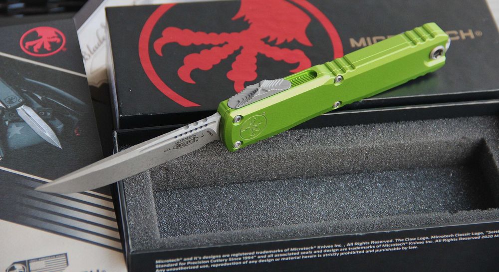 Microtech Ultratech IV - USA, nowy, komplet, stal M390. Rzadki kolor.