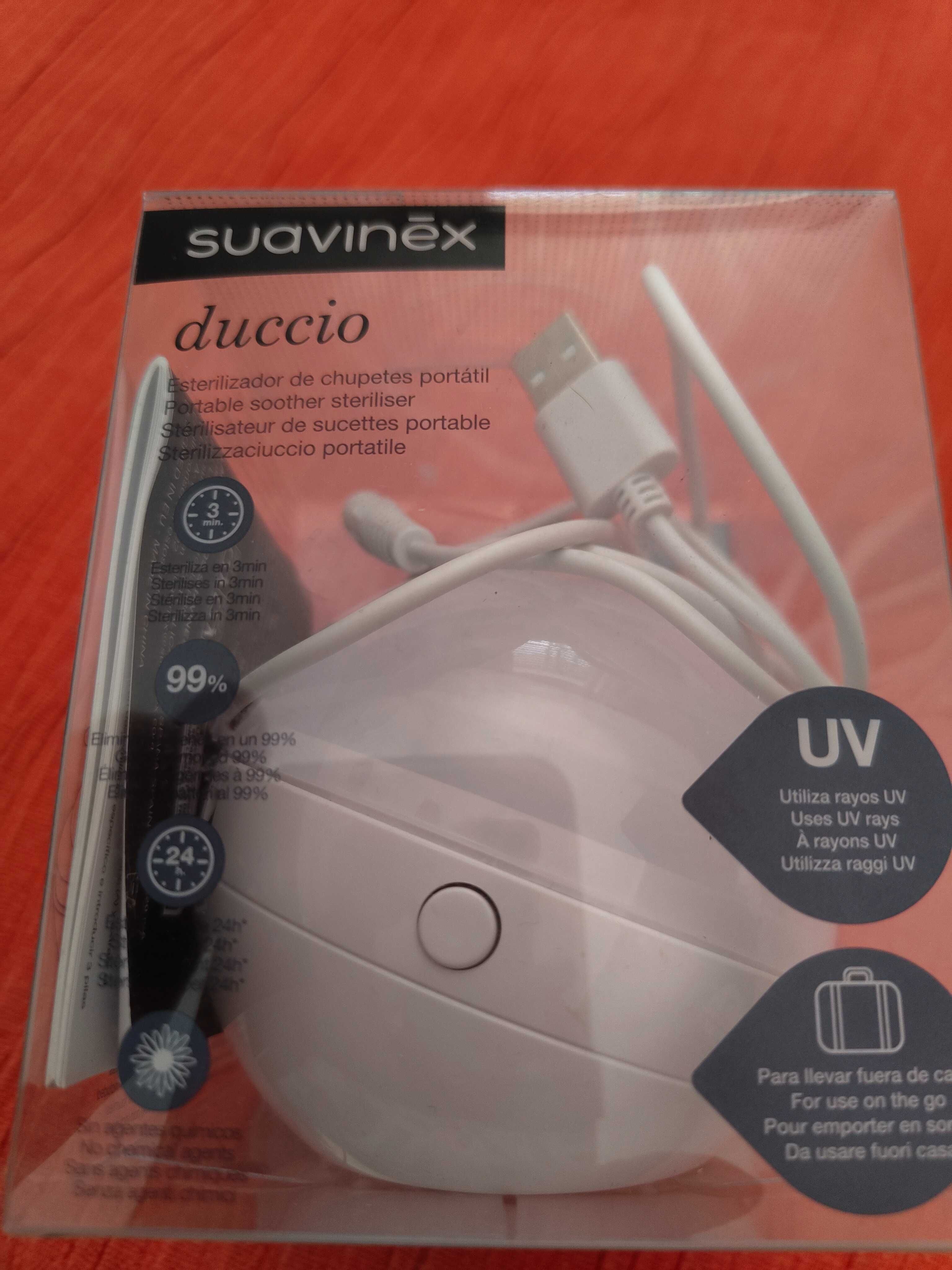 Esterilizador Chuchas Portátil Duccio da Suavinex Branco [como novo]
