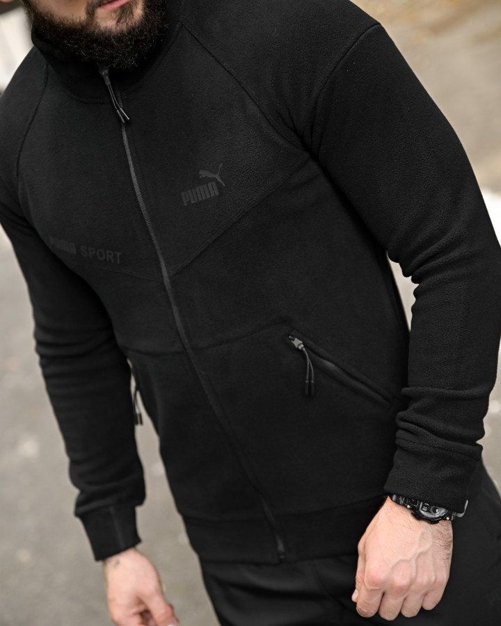 Флісовка black Pm / кофта міська флісова / чоловіча фліска