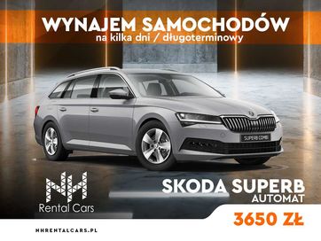 % Wynajem długoterminowy samochodu Skoda SuperB automat 1.5 TSI 150 KM