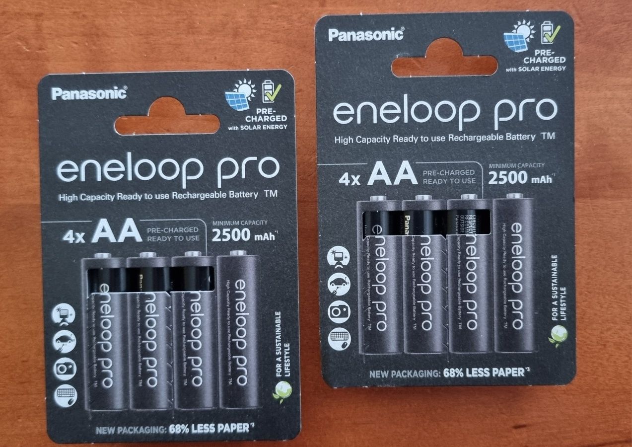 Panasonic AA 2500mAh NiMh 4шт Eneloop Pro