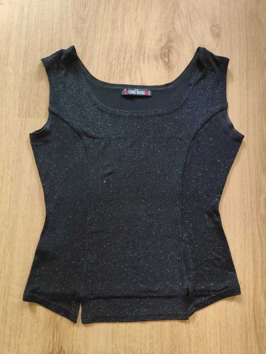 Top Preto Brilhantes Carre Rouge T2 Paris, Tipo S