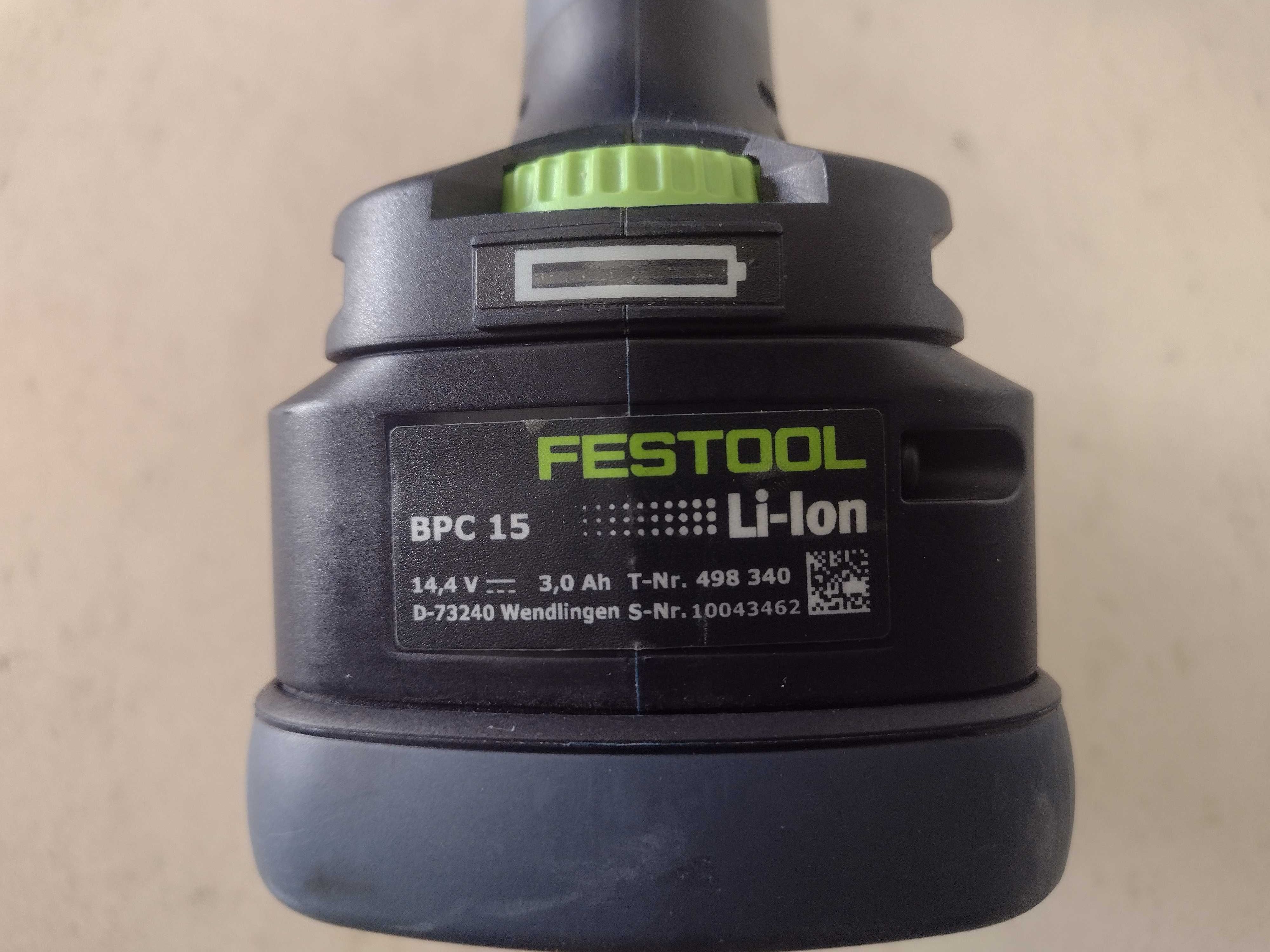 Festool wkrętarka TI 15 Impact BPC 15  wkładka na dwa narzedzia  sys 3