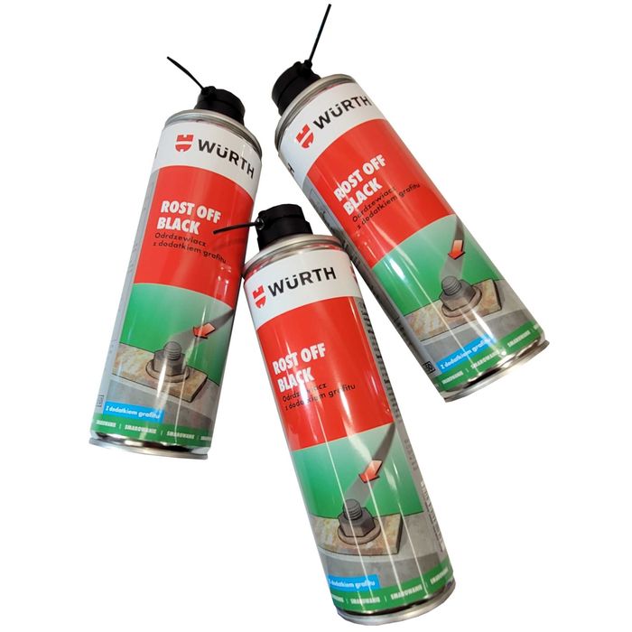Wurth odrdzewiacz z grafitem Niemiecki do rdzy środek Rost off Black