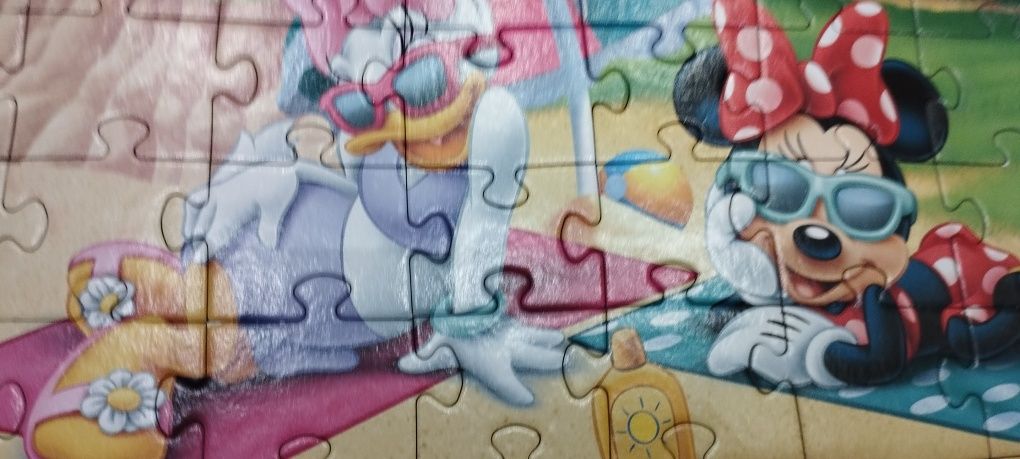 Puzzle Trefl 9w1 348 puzzle Myszka Miki kompletne w 100%, brak pudełka