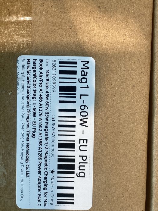 Carregador Macbook 60w