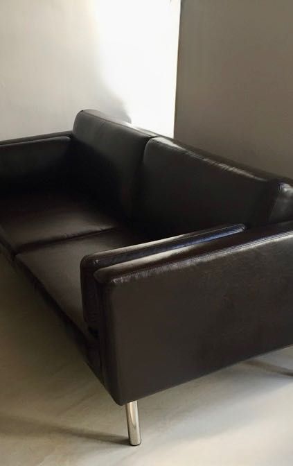 IKEA SATER sofa kanapa skóra. Do domu, do biura, do gabinetu, 3 sztuki
