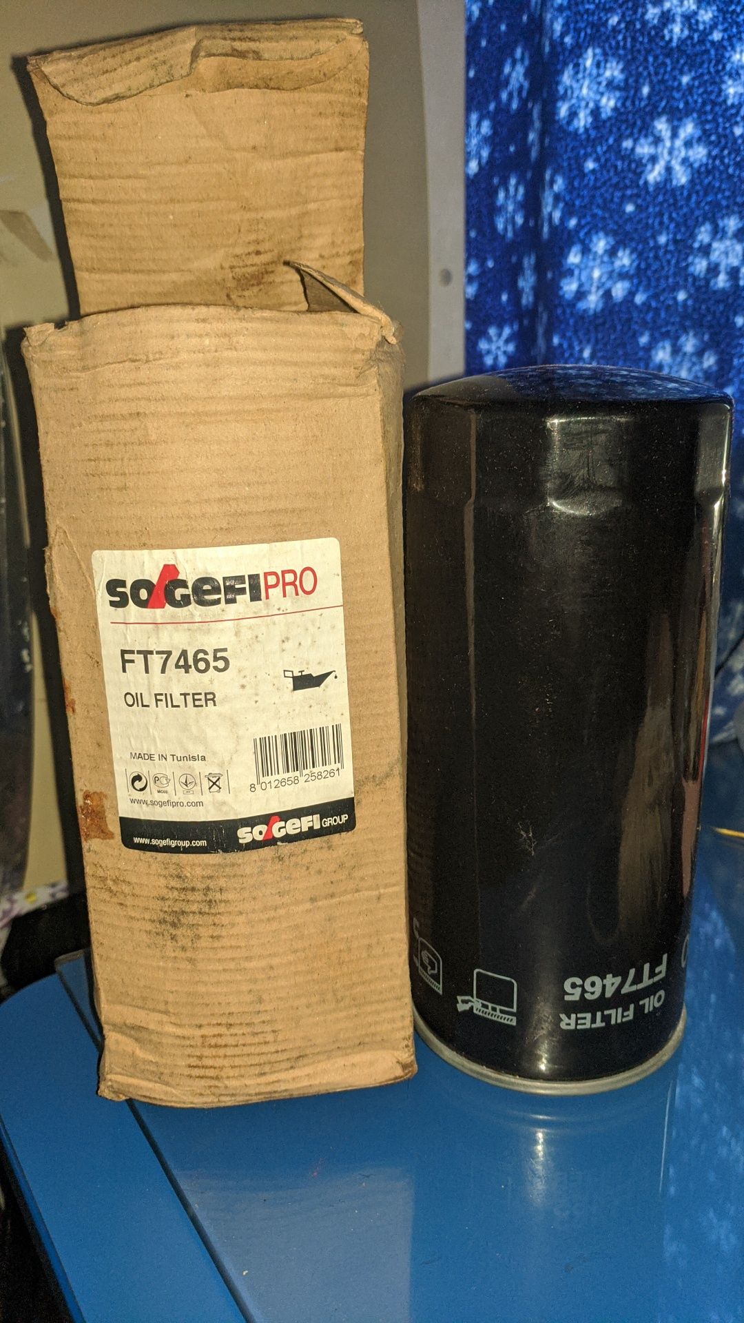 SOGEFI PRO FT7465 Oil filter, Spin-On. Фильтр масляный, накручиваемый