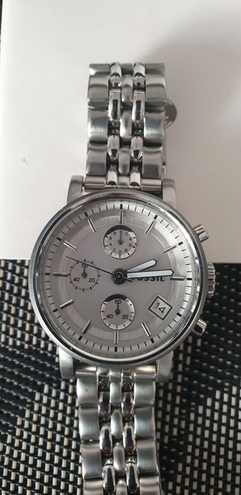Fossil ES2198 zegarek damski srebrny bransoletka