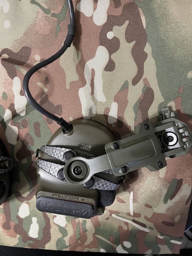 Активні навушники 3M Peltor ComTac XPI + Кріплення Tеgris карбон ТОП‼️