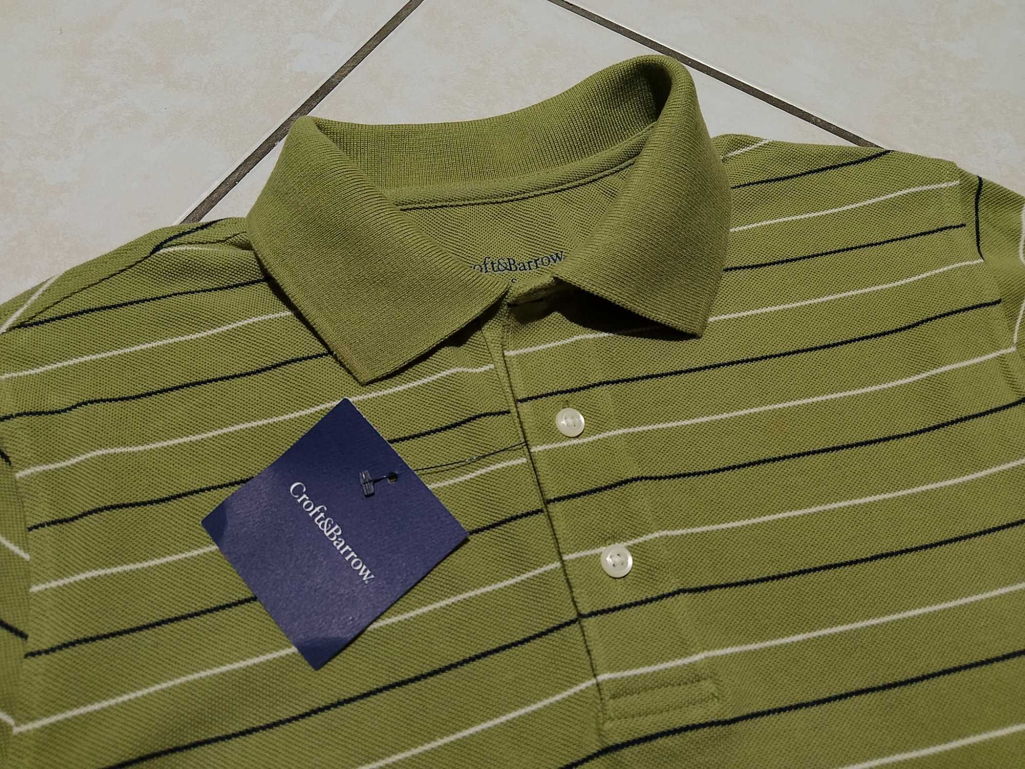 CROFT & BARROW USA - NOWA! z Metkami Koszulka Polo Męska rozmiar S