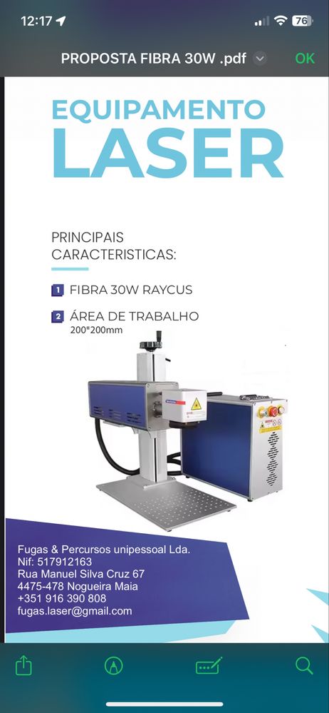 Laser Marcação 30w Fibra