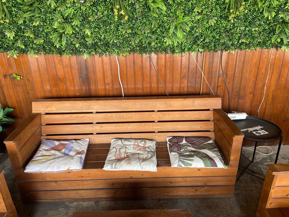 Banco Madeira 3 pessoas