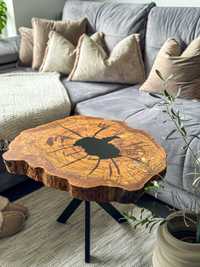 Wyjątkowy stolik/stół kawowy drewniany oliwny z Włoch