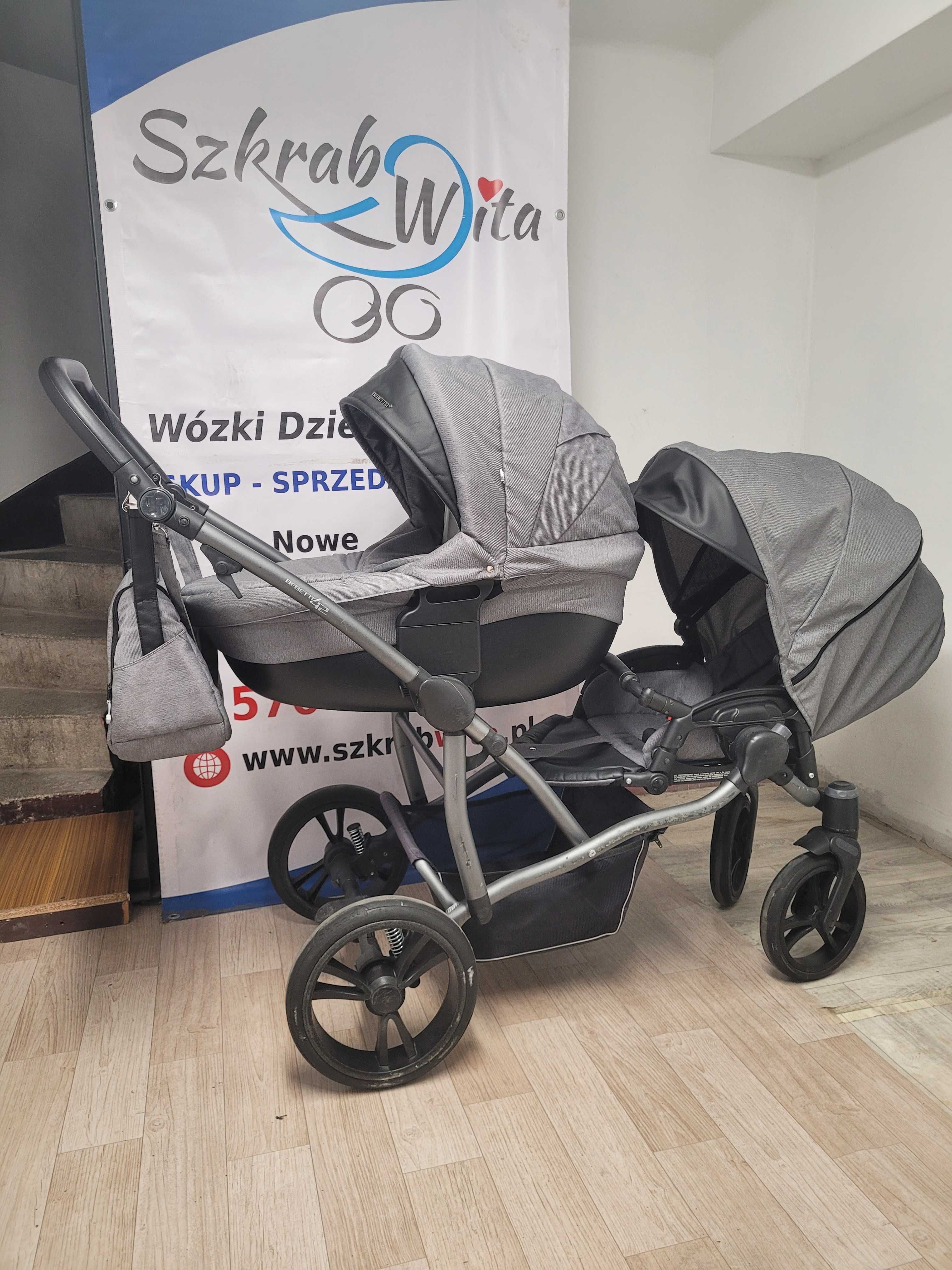 szkrabwita.pl Bliźniaczy Bebetto 42 2w1 możliwy 3w1 lub 4w1 GWARANCJA