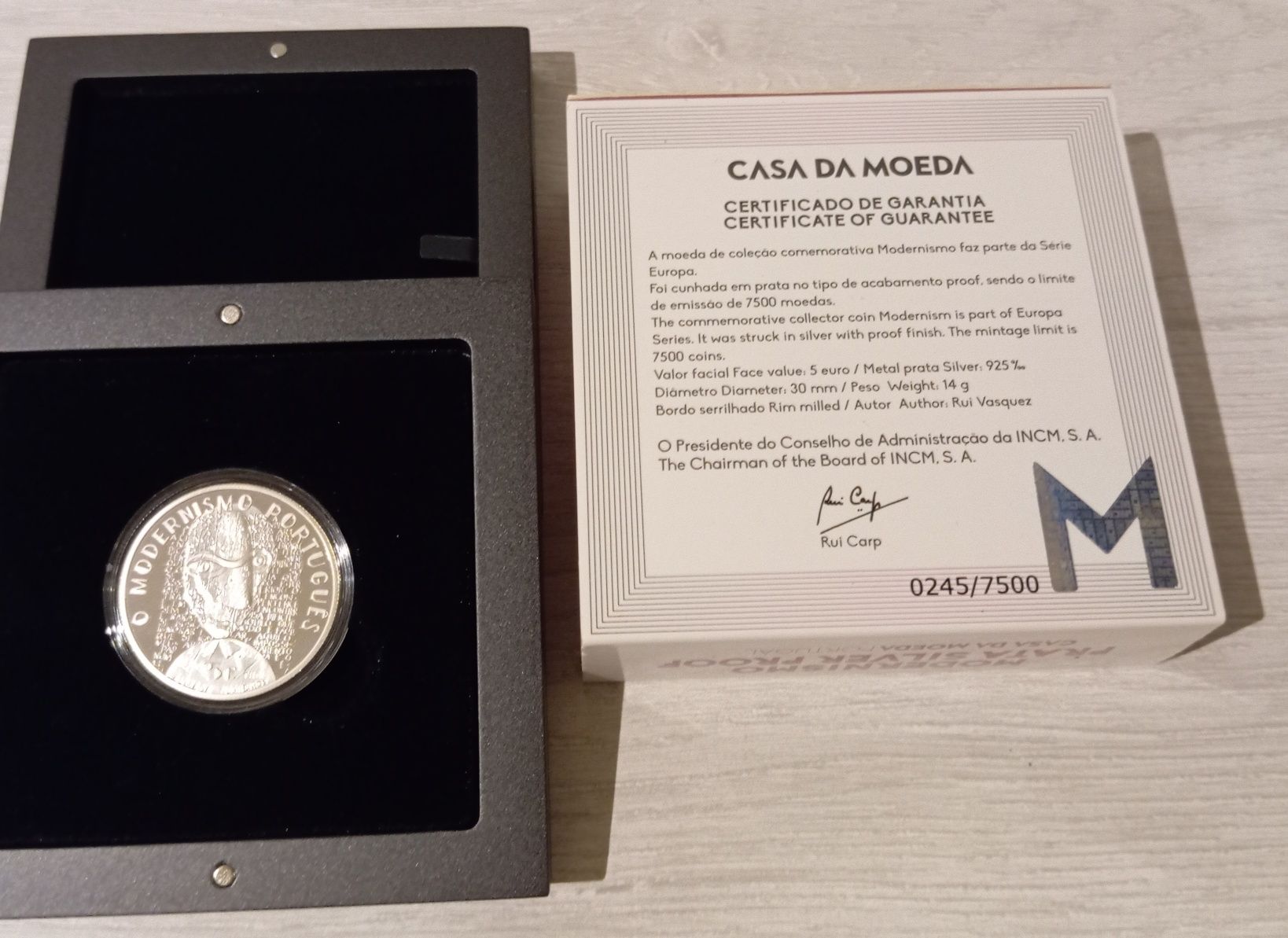Moeda Prata Proof, Modernismo