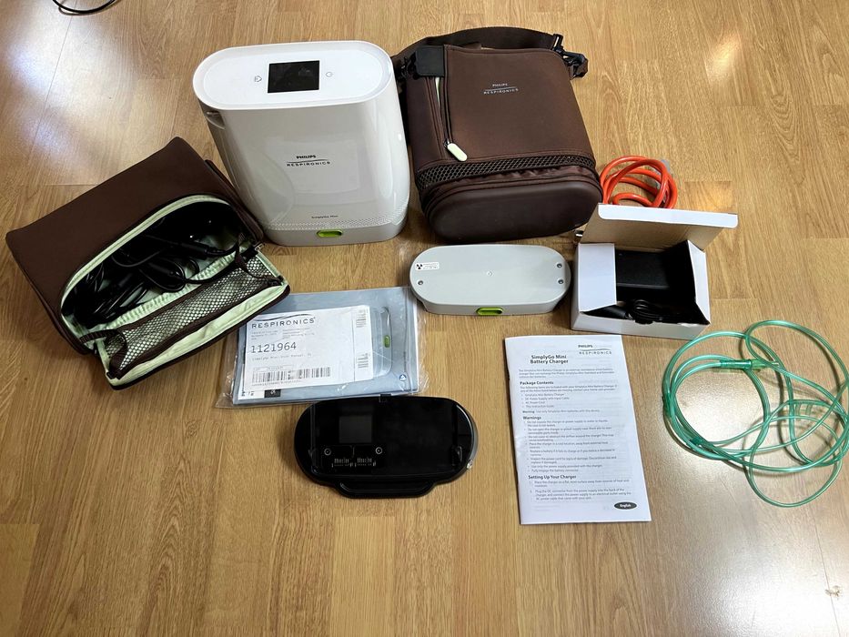 Przenośny koncentrator tlenu Philips SimplyGo Mini z dodatkową baterią