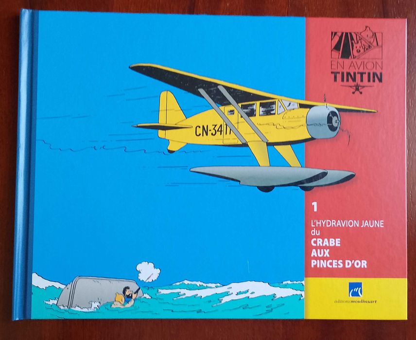 Tintin L´Hydravion Jaune Crabe aux Pinces D´or