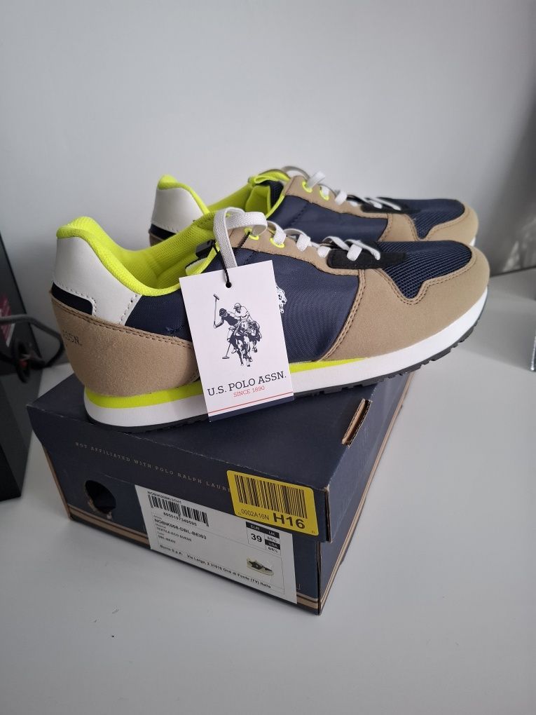 Sneakersy U.S. Polo Assn. - Nobik NOBIK008 DBL-BEI03 rozmiar 39