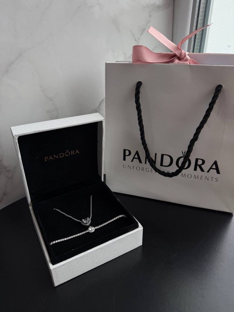 Pandora комплект підвіска+ браслет