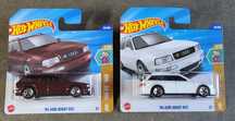 2 x Hot Wheels '94 Audi Avant RS2 Białe i Bordowe