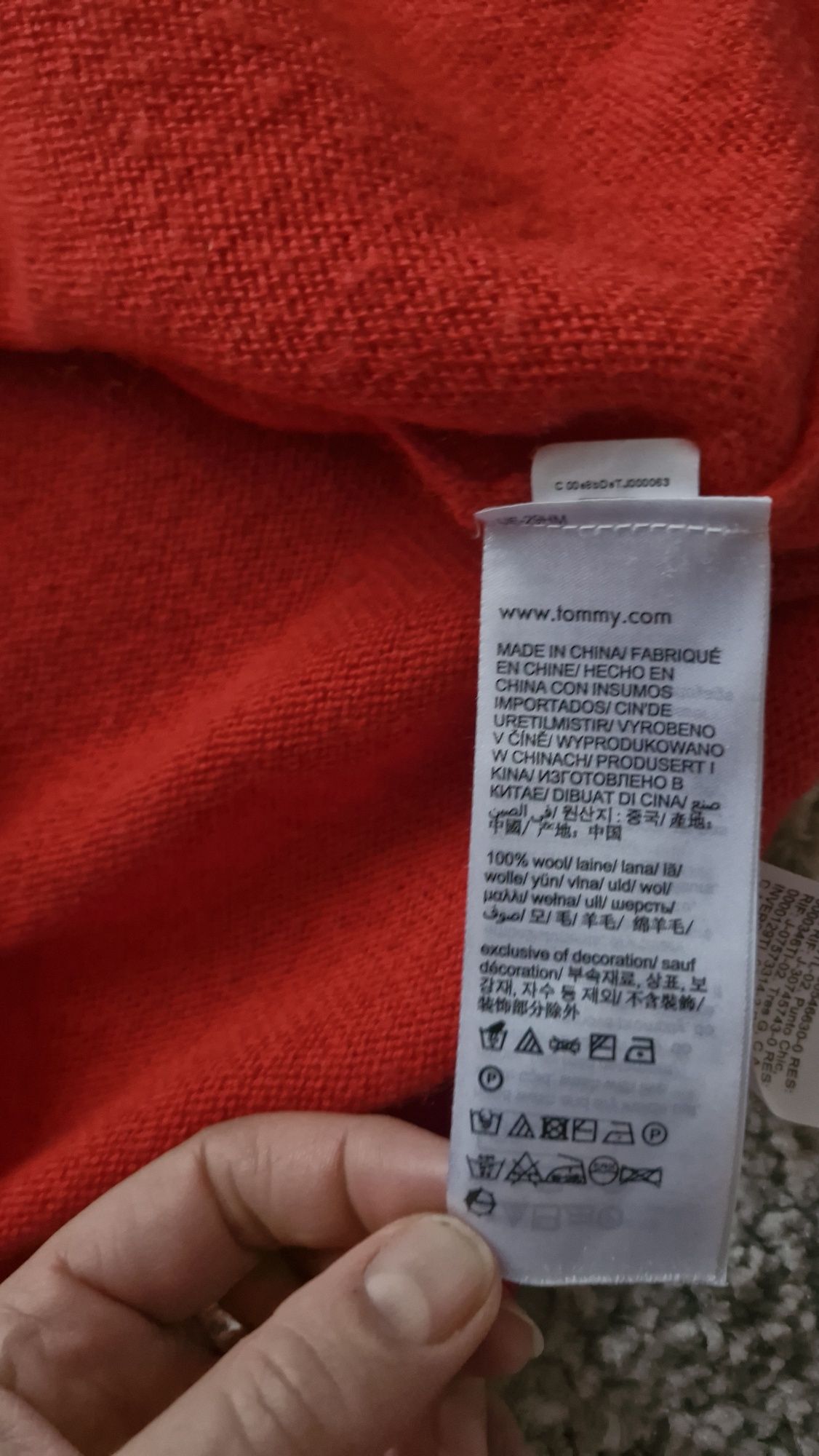 Tommy  Hilfiger wełniany sweter damski
