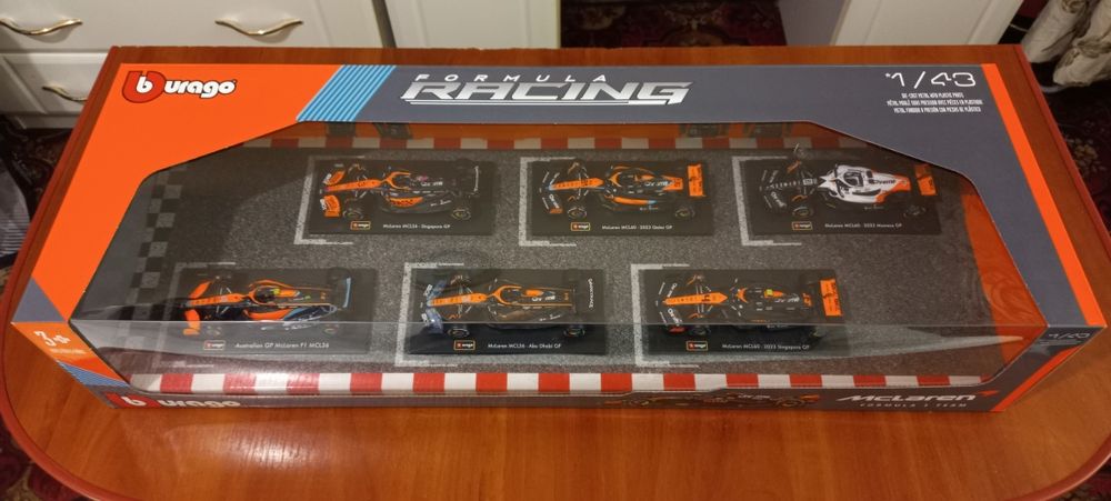 Bburago 1/43 Formula 1 Сет 6шт. Burago Формула 1
