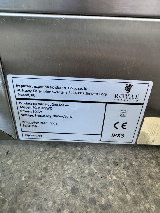 Grill rolkowy opiekacz do parowek na 8szt Royal