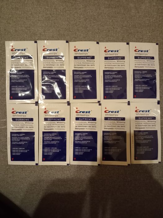 Paski wybielające Crest Supreme 20 sztuk (10 saszetek)
