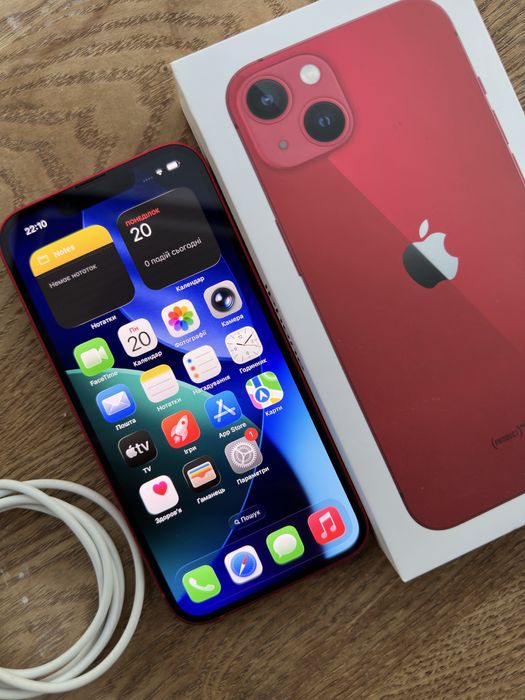 Apple IPhone Айфон 13 128ГБ Червоний, Неверлок, Оригінал