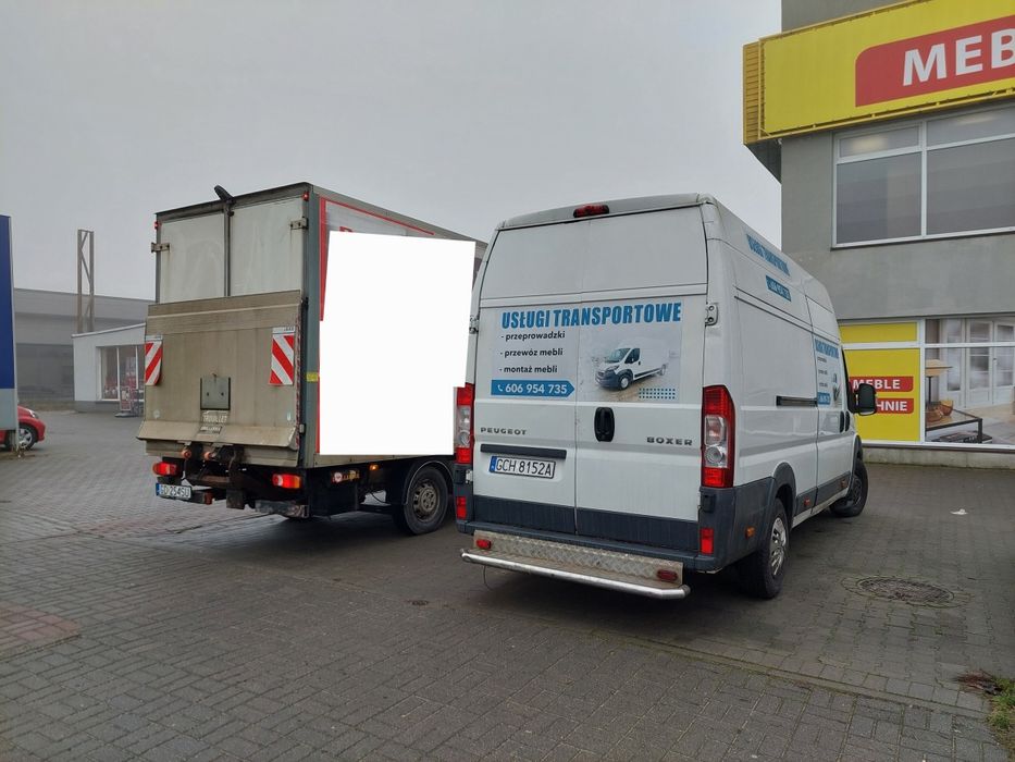 Przeprowadzki, usługi transportowe, montaż mebli, profesjonalnie.
