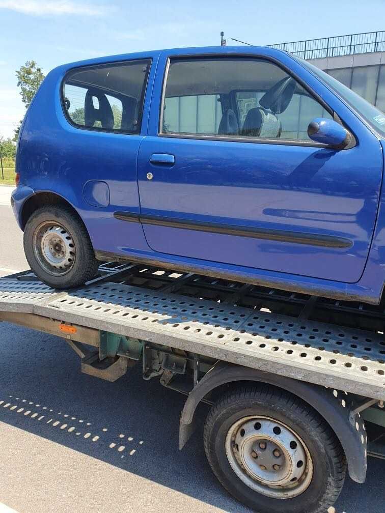 Fiat Seicento 1.1 mpi po lift niebieski kod lakieru 451/A na części