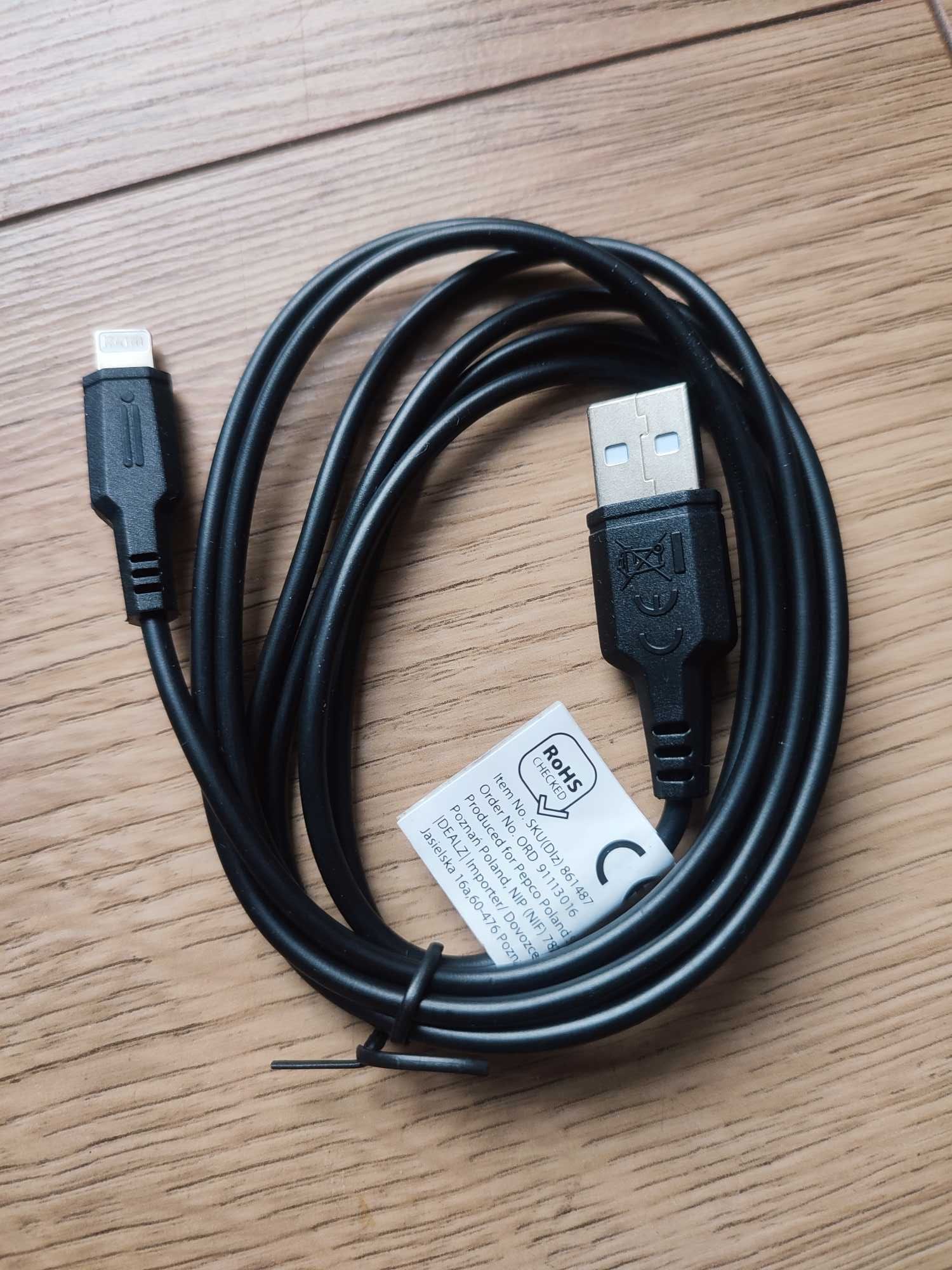 Nowy kabel do Iphone'a z transmisja danych 1.5m