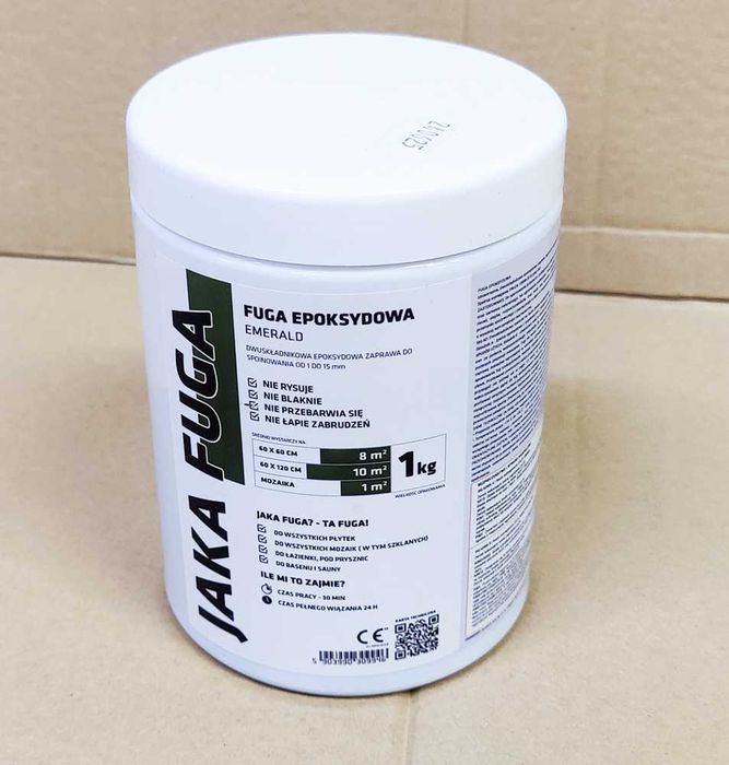JAKA FUGA fuga epoksydowa EMERALD ZIELONA 1kg - nieużywana