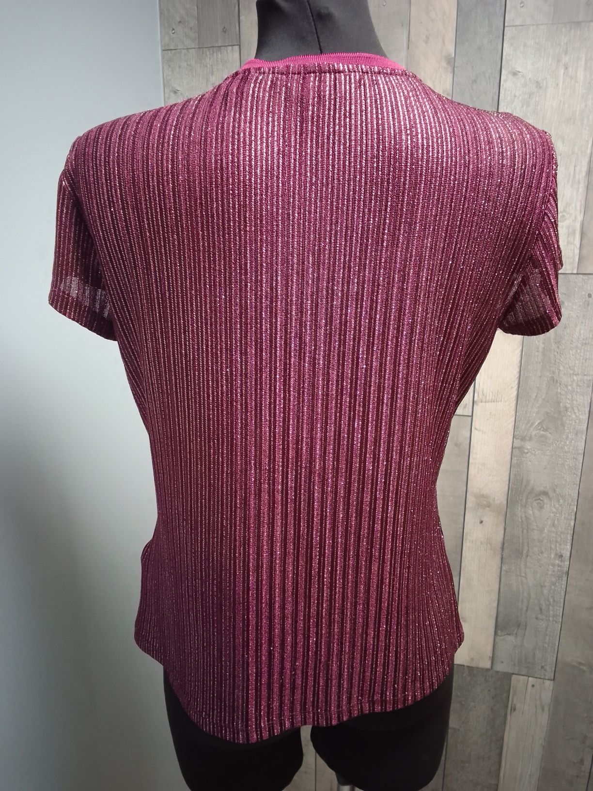 Ted Baker bordowa bluzka połyskująca M