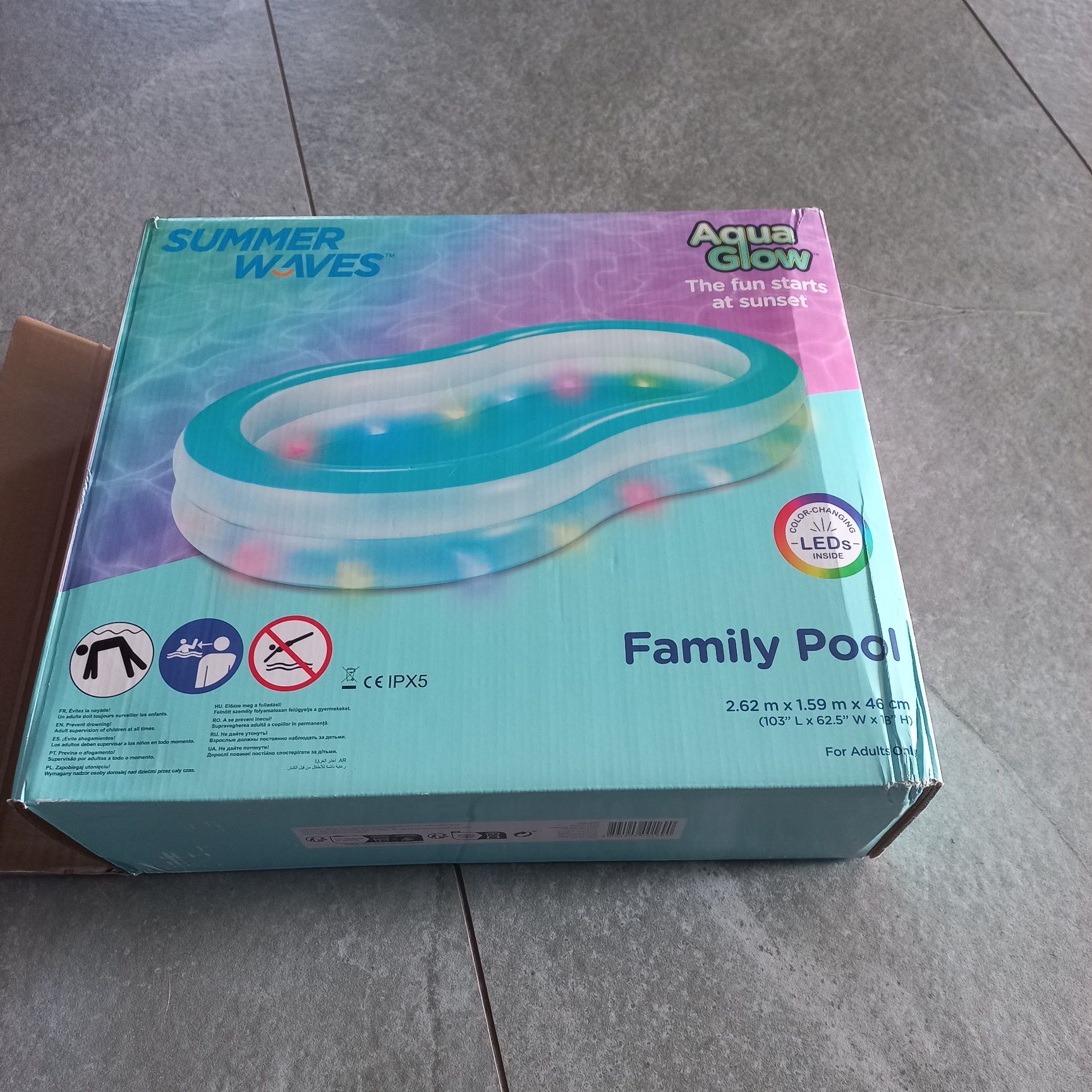 Basen pompowany  leds