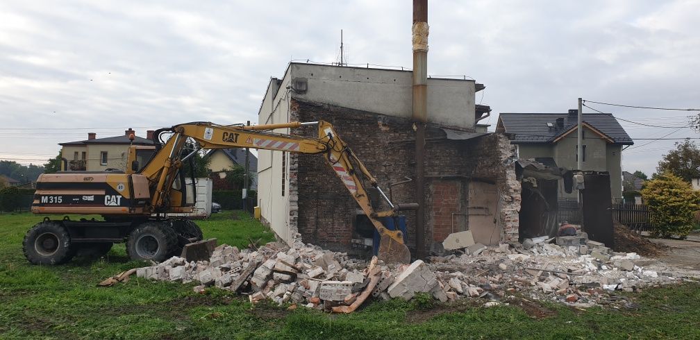 Wyburzenia rozbiórki koparka utwardzanie koparko ładowarka roboty ziem