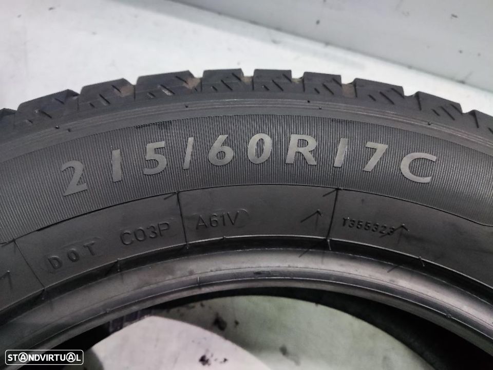 2 pneus semi novos 215-60r17c dunlop - oferta dos portes 110 EUROS