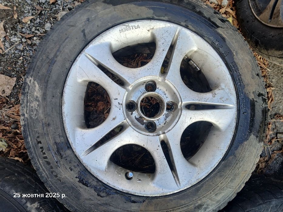Диски титанові легкосплавні на 15, 4 на 100, опель можна з резиною