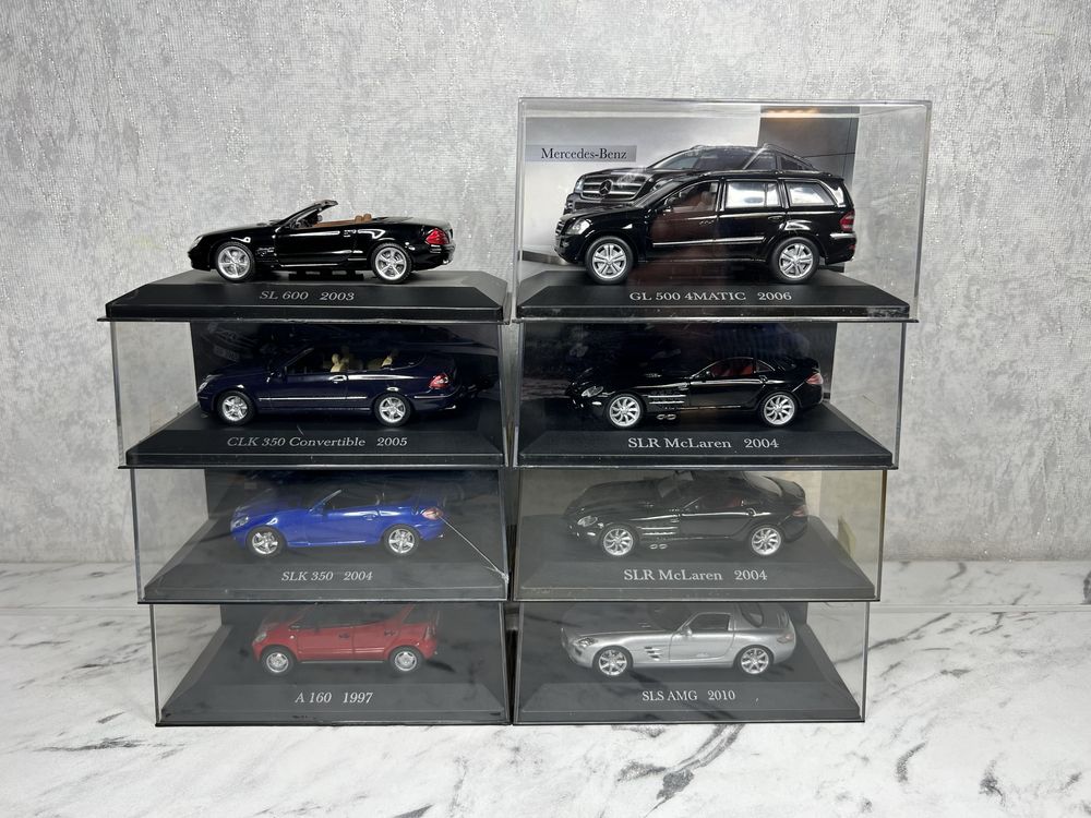 Mercedes  2000-х років gl slk  sl clk  slr sls a  1:43 модель машинка